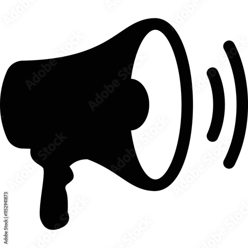 Simple vector icon megaphone