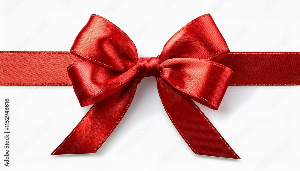 red bow isolated on white red bow isolated on white
