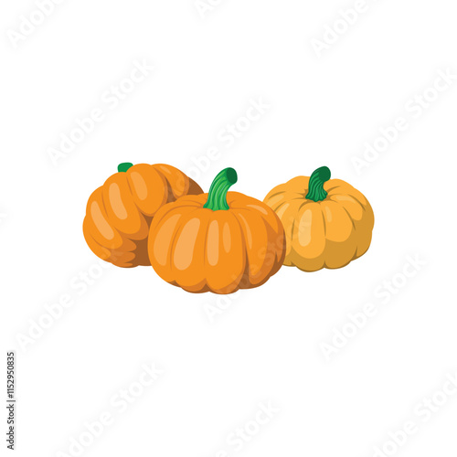 Fresh Autumn Pumpkin Harvest in Rustic Setting