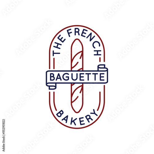 Simple Logo with Baguettes the french bakery icon. Simple Logo with French baguettes icon for social media, app, and web design. Vector illustration