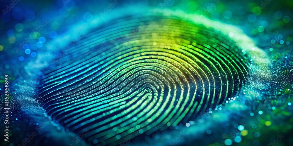 Abstract Green Blue Fingerprint Macro Photography Texture Background Design Element Abstract Green Blue Fingerprint Macro Photography Texture Background Design Element
