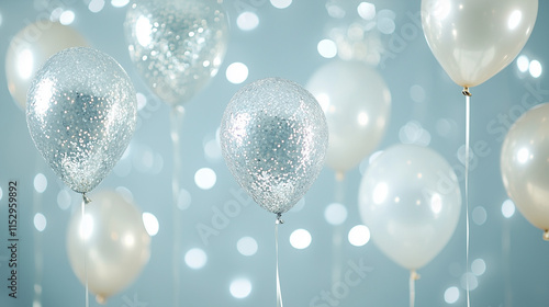 Silver Glitter Balloons: A ...