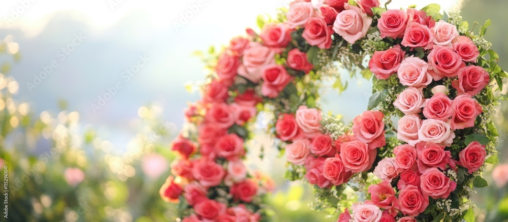 Beautiful heart-shaped arrangement of roses symbolizing love and romance ideal for weddings or special occasions. Beautiful heart-shaped arrangement of roses symbolizing love and romance ideal for weddings or special occasions.