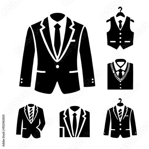 Stylish Suits: Icon Set 