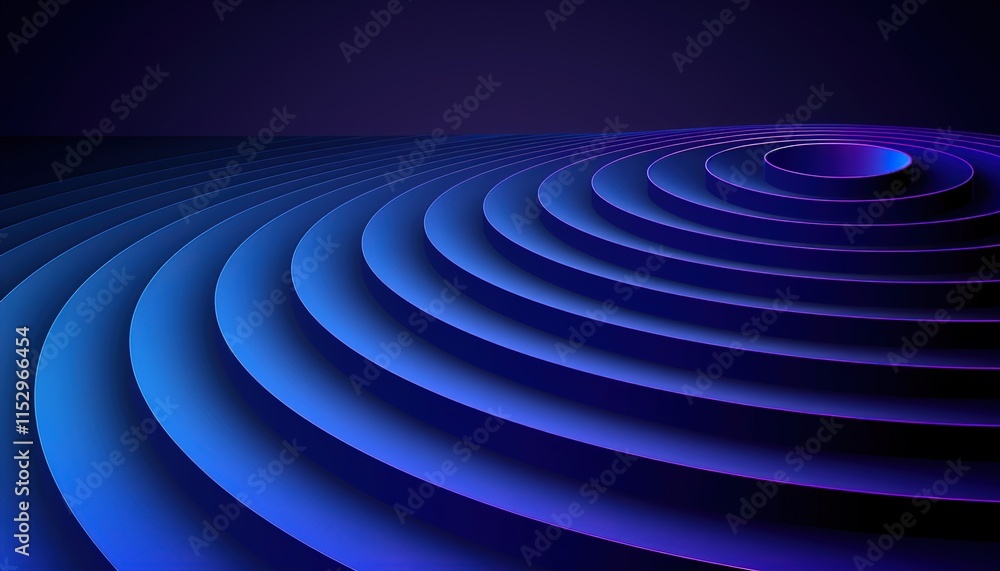 Fototapeta premium abstract blue background with circles