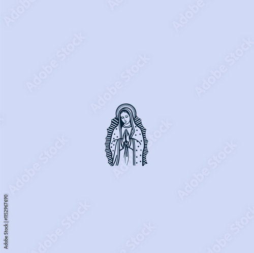 THESE HIGH QUALITY MOTHER MARIA VECTOR FOR USING VARIOUS TYPES OF DESIGN WORKS LIKE T-SHIRT, LOGO, TATTOO AND HOME WALL DESIGN