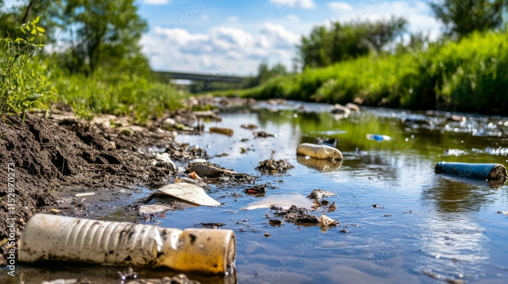 Pollution in Rivers with Natural Background