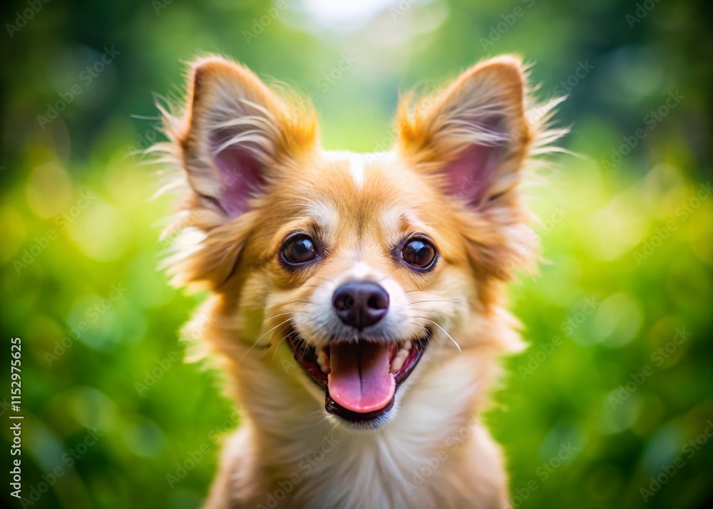Adorable Smiling Puppy Dog, Happy Pet, Cute Canine, Small Dog Portrait, Joyful Dog Face Adorable Smiling Puppy Dog, Happy Pet, Cute Canine, Small Dog Portrait, Joyful Dog Face