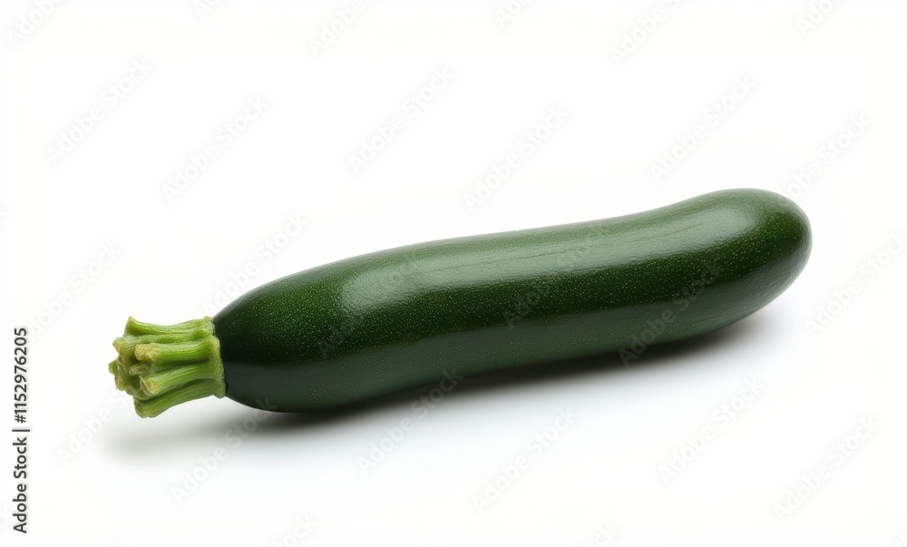 Fresh green zucchini on a white background Fresh green zucchini on a white background
