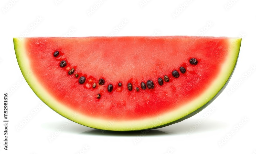 Juicy watermelon slice on white background Juicy watermelon slice on white background