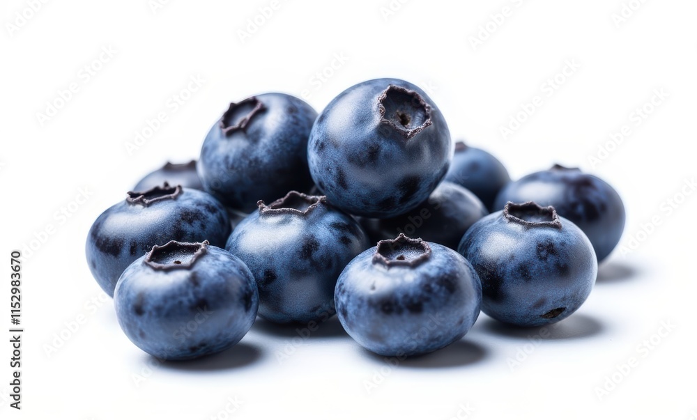 Fresh blueberries on a white background Fresh blueberries on a white background