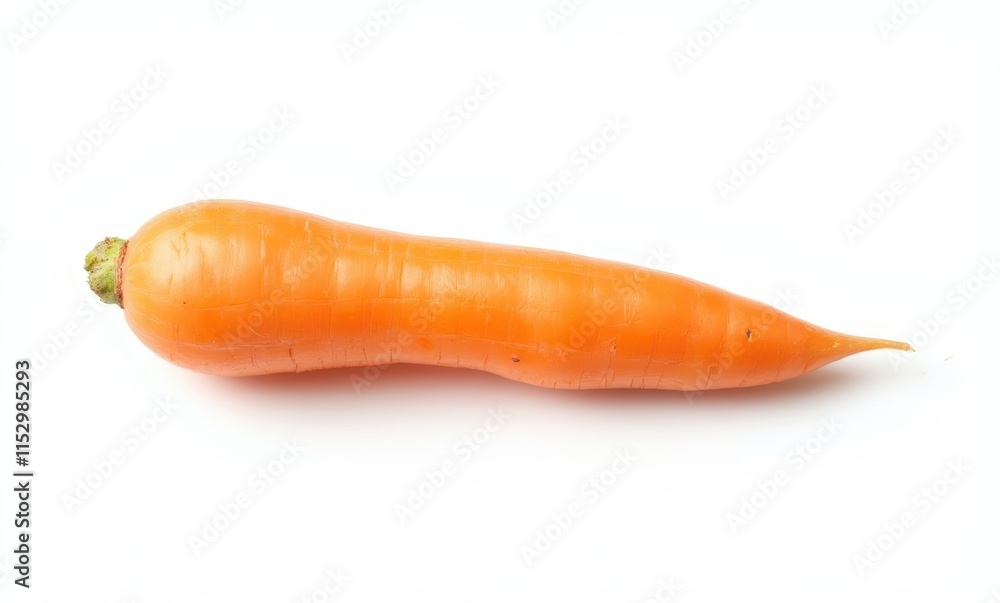 Fresh orange carrot on white background Fresh orange carrot on white background