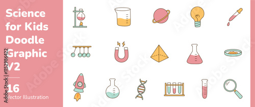 Science for Kids Doodle Graphic 2