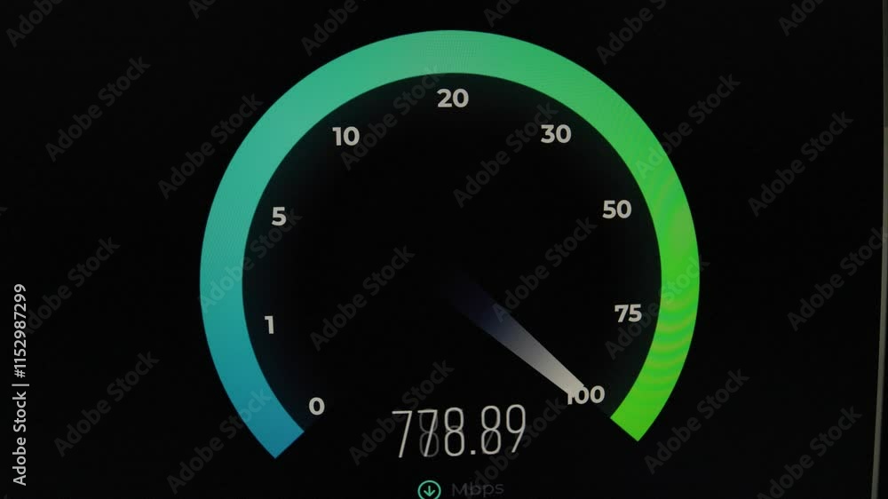 High speed internet test