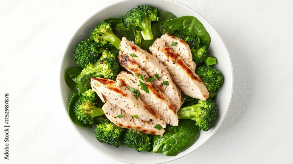 Healthy Grilled Chicken Breast Served on a Bed of Fresh Spinach and Steamed Broccoli Ideal for Nutritious Meal Prep and Clean Eating Lifestyles Healthy Grilled Chicken Breast Served on a Bed of Fresh Spinach and Steamed Broccoli Ideal for Nutritious Meal Prep and Clean Eating Lifestyles
