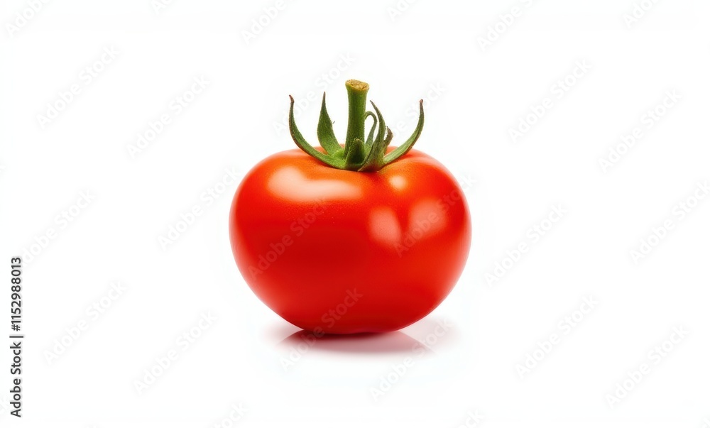 Fresh red ripe tomato on white background Fresh red ripe tomato on white background