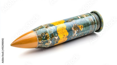 Pencil shaped Artillery Ammunition for Weapons and Military Conflict photo