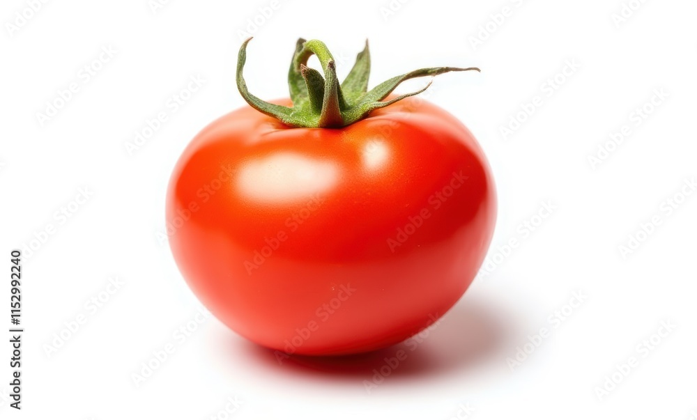 Fresh red tomato on white background Fresh red tomato on white background