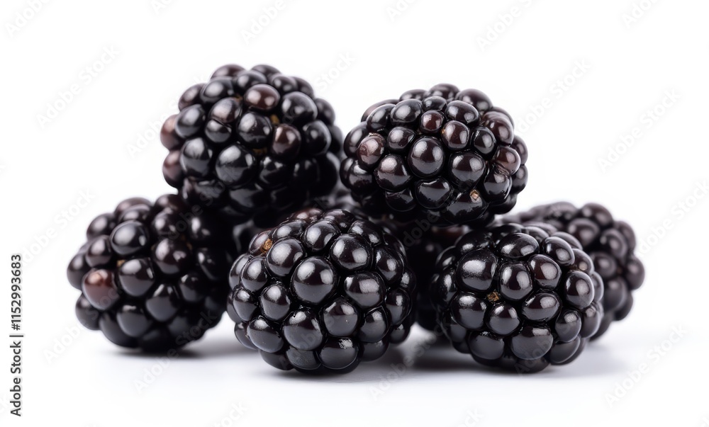 Fresh blackberries in a vibrant arrangement Fresh blackberries in a vibrant arrangement