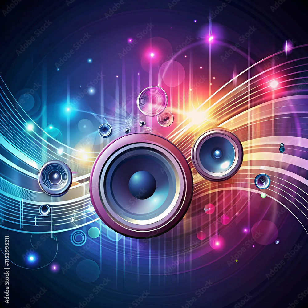 A sleek modern music background featuring dynamic A sleek modern music background featuring dynamic