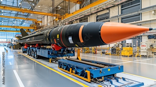 Intercontinental Ballistic Missile in an Industrial Production Facility