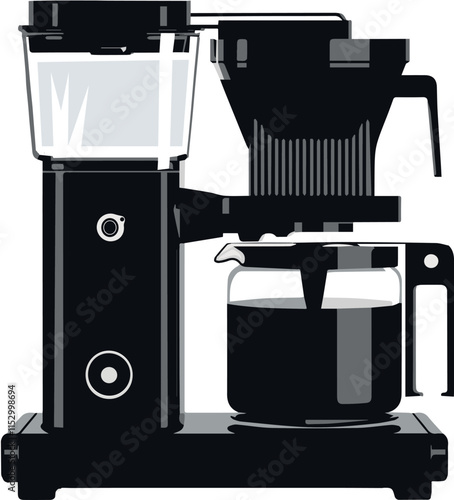 Coffee maker machine vector illustration