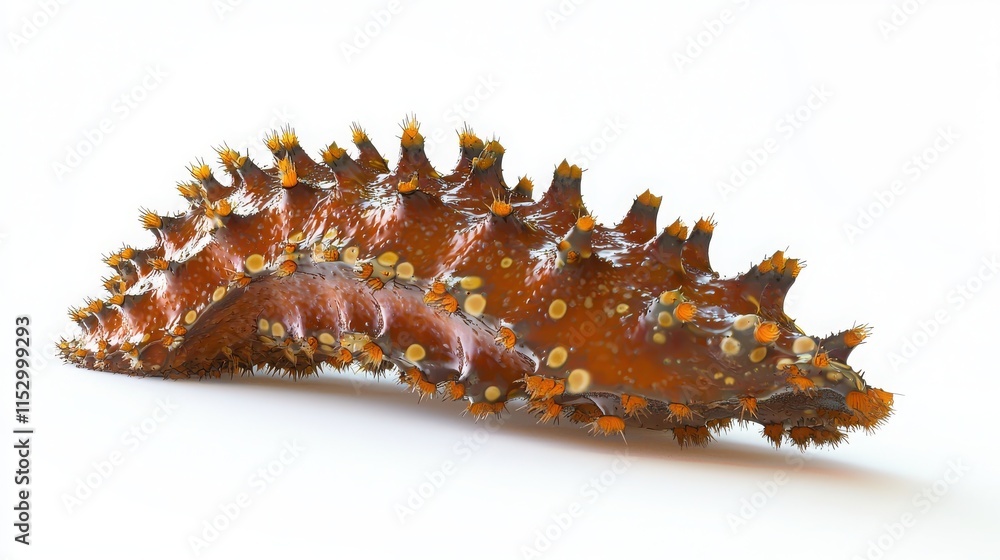 Unique and Colorful Sea Creature with Spines and Texture Details Unique and Colorful Sea Creature with Spines and Texture Details