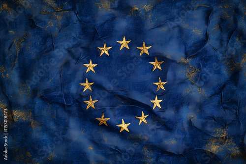 Symbolic European Union Flag Background photo