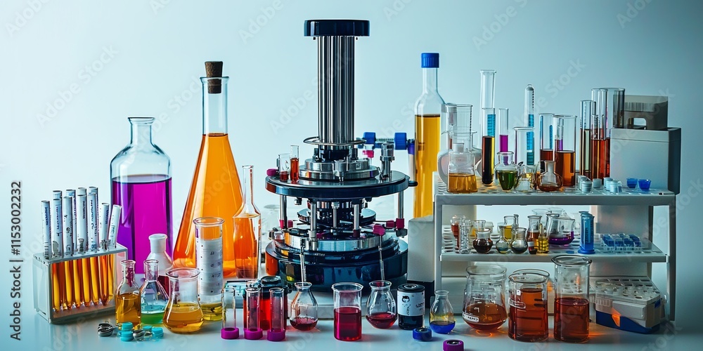 Biotechnical Generator with Laboratory Tools in Scientific Setting Biotechnical Generator with Laboratory Tools in Scientific Setting