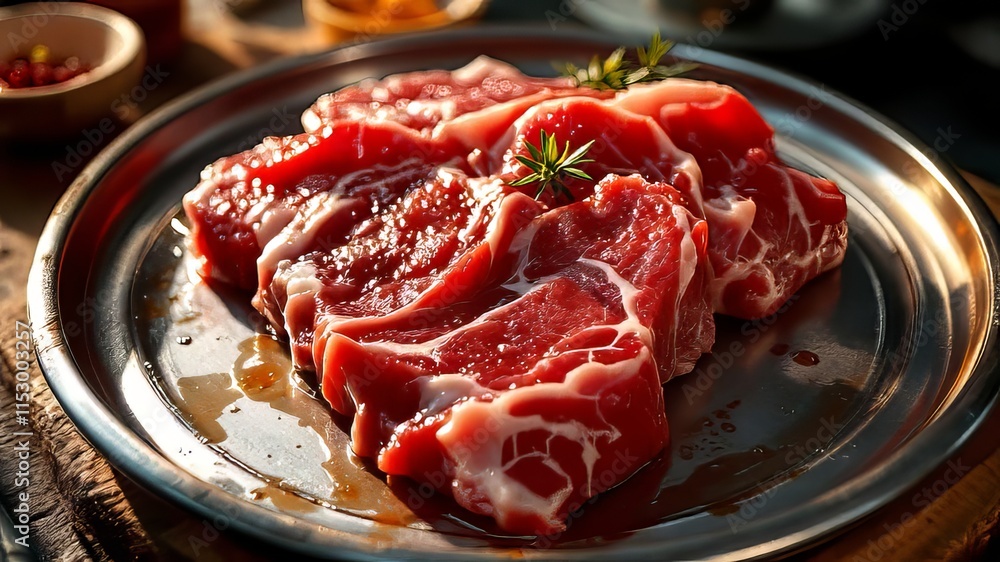 Fresh, raw meats, ready for your aerial dining experience. Fresh, raw meats, ready for your aerial dining experience.