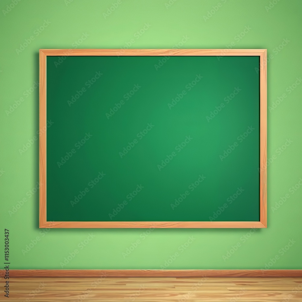 Fresh start. Blank green chalkboard. Back to school. Fresh start. Blank green chalkboard. Back to school.