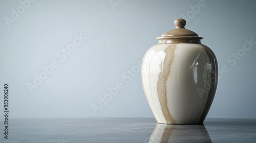 Elegant cremation urn photo