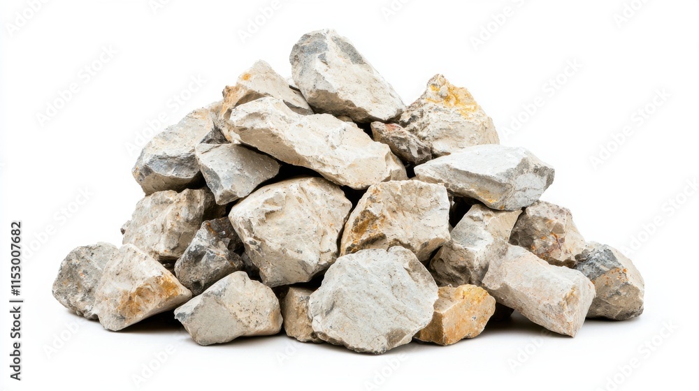 Heap of Natural Irregular Rough Stone Rocks in Earthy Tones Heap of Natural Irregular Rough Stone Rocks in Earthy Tones