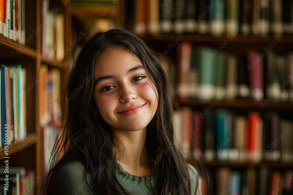Smile in the Library Setting