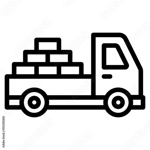 Logistics Delivery line icon