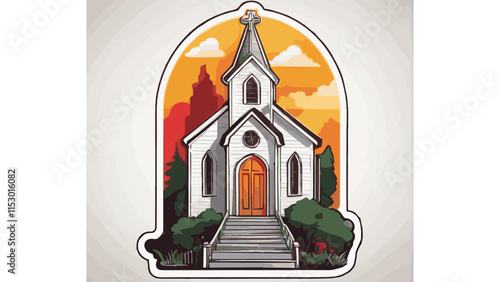 Stairs leading to the main door of the Church