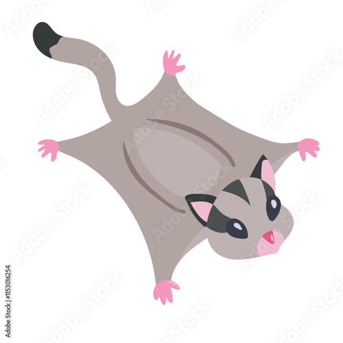 Sugar glider icon clipart avatar logotype concepte isolated illustration