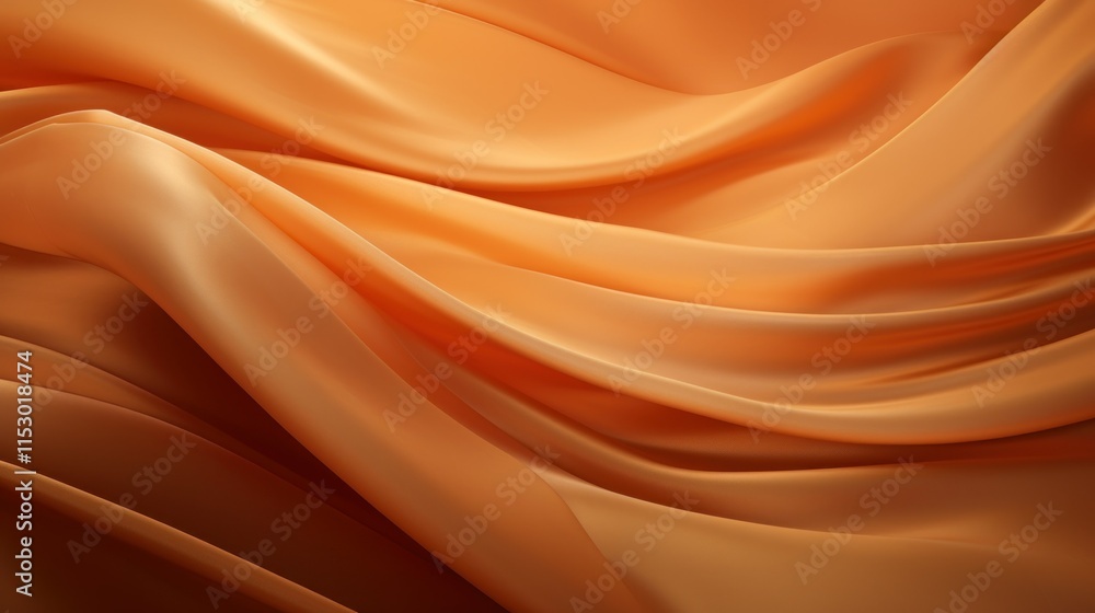 Smooth and Silky Orange Fabric Draped Elegantly with Beautiful Flowing Patterns Creating a Sense of Warmth and Softness Ideal for Textile Backgrounds and Creative Designs Smooth and Silky Orange Fabric Draped Elegantly with Beautiful Flowing Patterns Creating a Sense of Warmth and Softness Ideal for Textile Backgrounds and Creative Designs