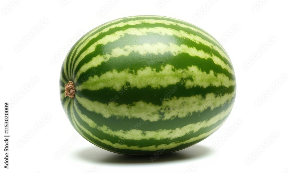 Fresh green striped watermelon Fresh green striped watermelon