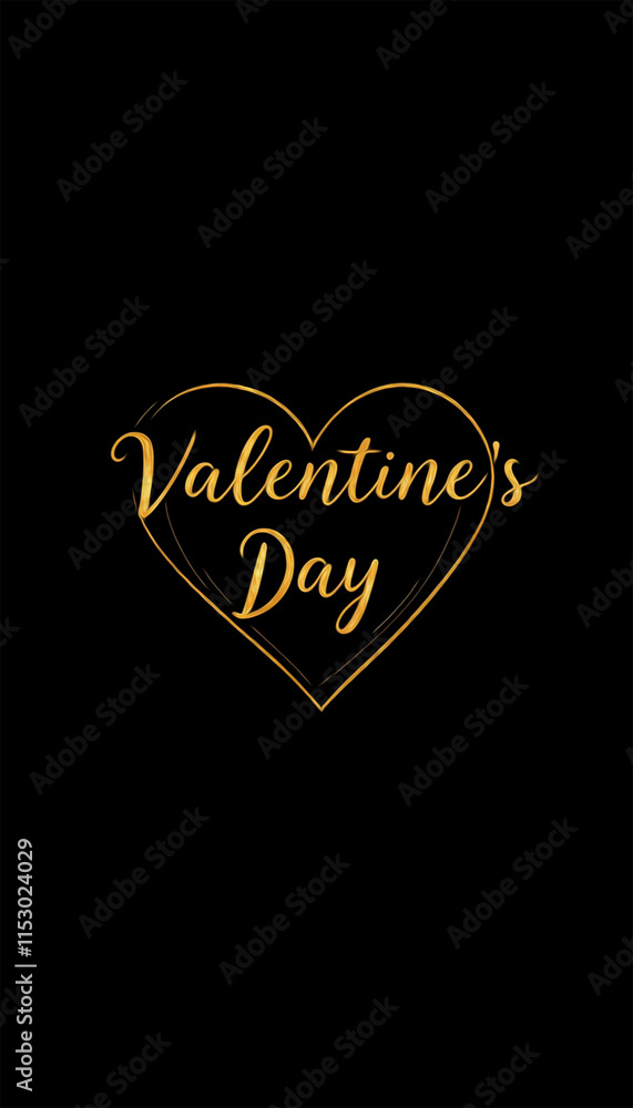 Naklejka premium Valentine's Day card design. Illustration with oil paint. Pattern for printing on wall decorations, covers, wallpapers