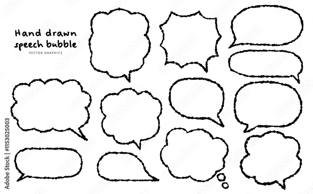 Fototapeta premium 漫画風ふきだしデザイン素材