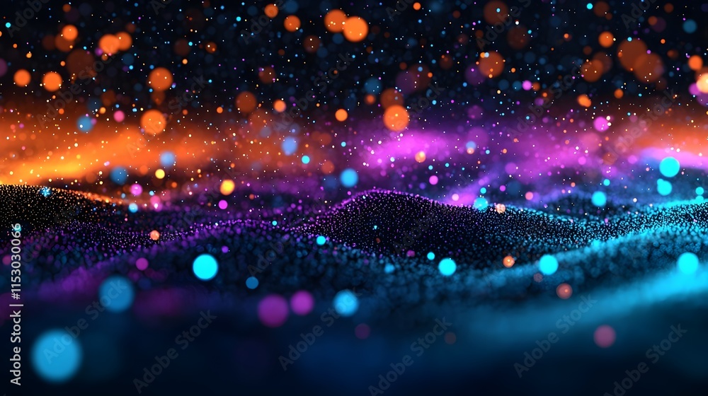 neon particle wave abstract background - abstract backgrounds neon particle wave abstract background - abstract backgrounds
