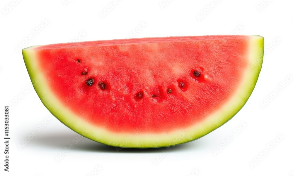 Fresh watermelon slice on white background Fresh watermelon slice on white background