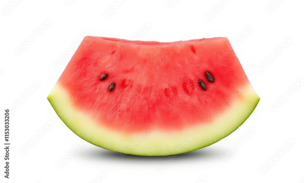 Fresh watermelon slice on a white background Fresh watermelon slice on a white background