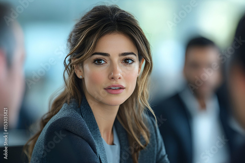 Wallpaper Mural Portrait of a Businesswoman, Confident Professional in Modern Office Setting Torontodigital.ca