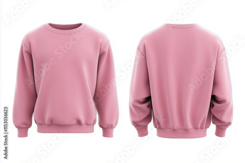 Wallpaper Mural pink sweatshirt with a white collar and a white stripe. The sweatshirt is long and has a white stripe down the middle Torontodigital.ca