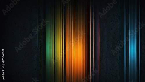 Dark grainy banner poster header cover wallpaper design noise texture background orange green blue vibrant glowing color gradient shape black backdrop