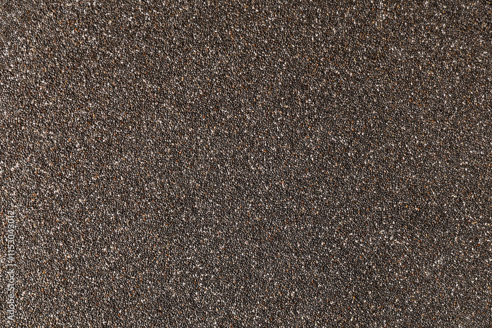 Texture of chia seeds as background Texture of chia seeds as background