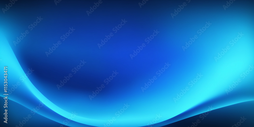 Fototapeta premium Abstract Blue Gradient Background with Flowing Lines and Smooth Waves