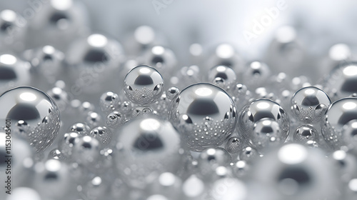 Wallpaper Mural Digital silver molecule point line connection abstract graphic poster background Torontodigital.ca